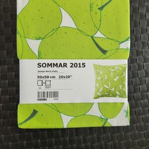 IKEA SOMMAR 2015 Green Pear Pattern Cushion Cover Decor Pillow. New